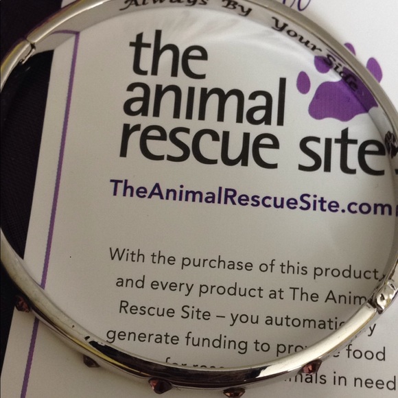 Animal rescue bracelet silver tone purple - Picture 2 of 3